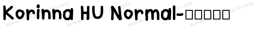 Korinna HU Normal字体转换
